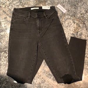 Pacsun black distressed skinny jeans
